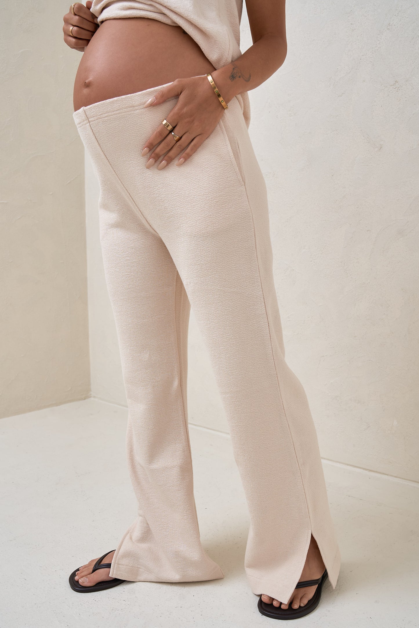 Kindred Split Pants - Almond*