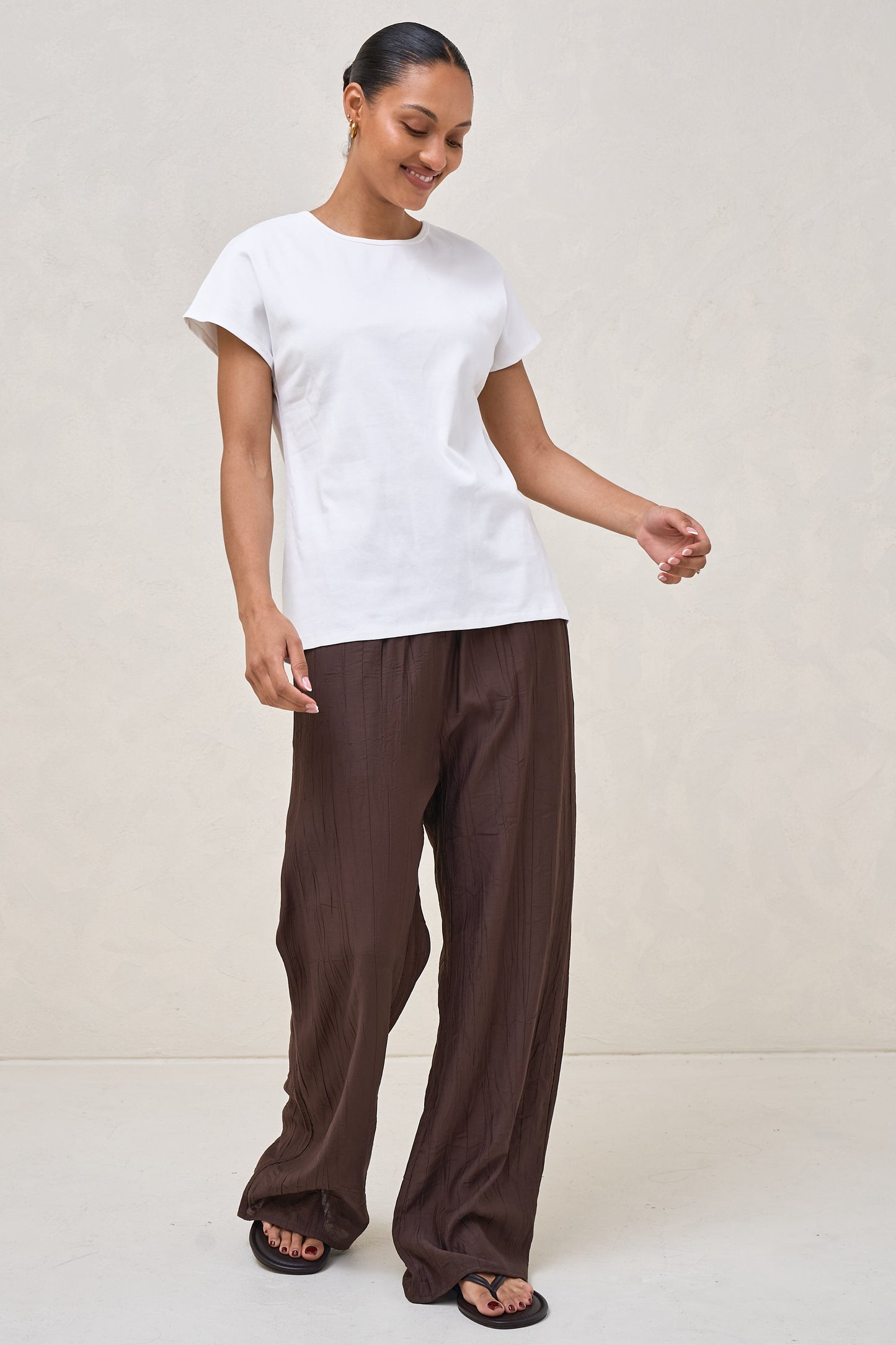 Minimalist Stretch Jersey Tee - White