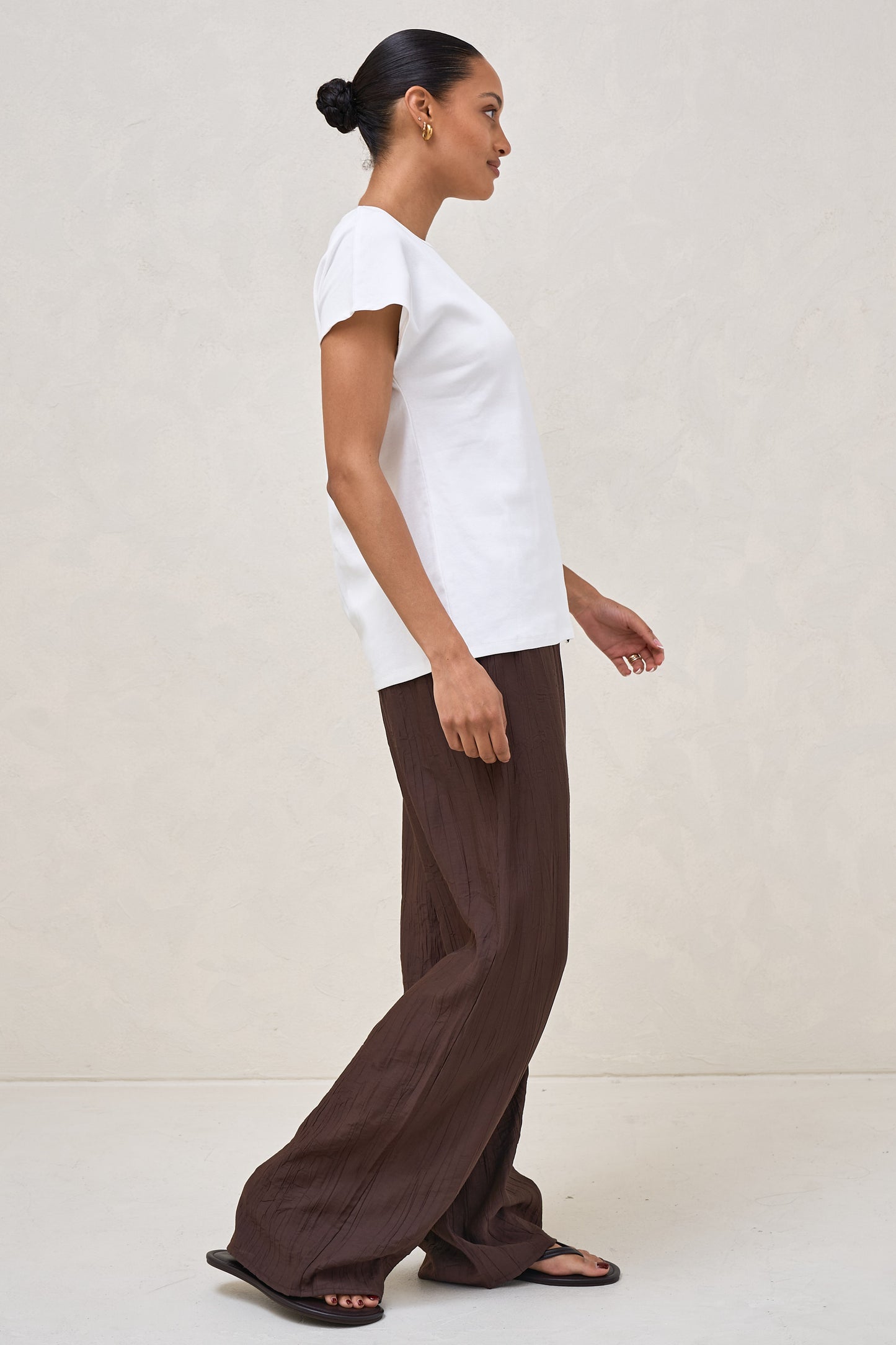 Minimalist Stretch Jersey Tee - White