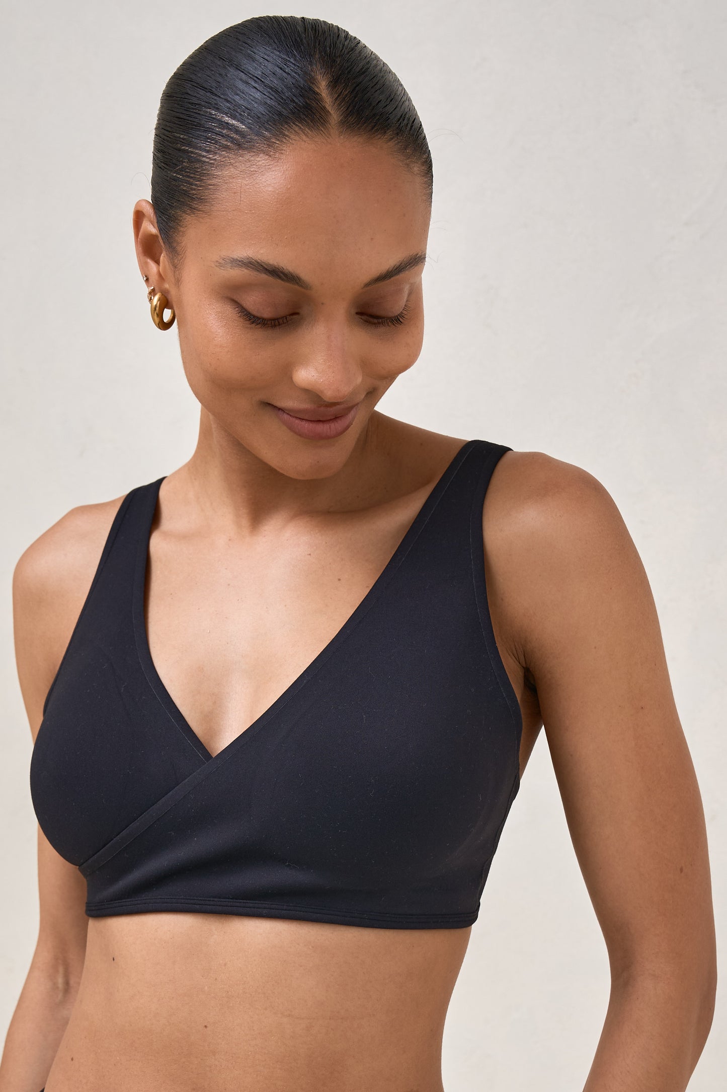 Bodybase Cross Paths Nursing Bra - Blk