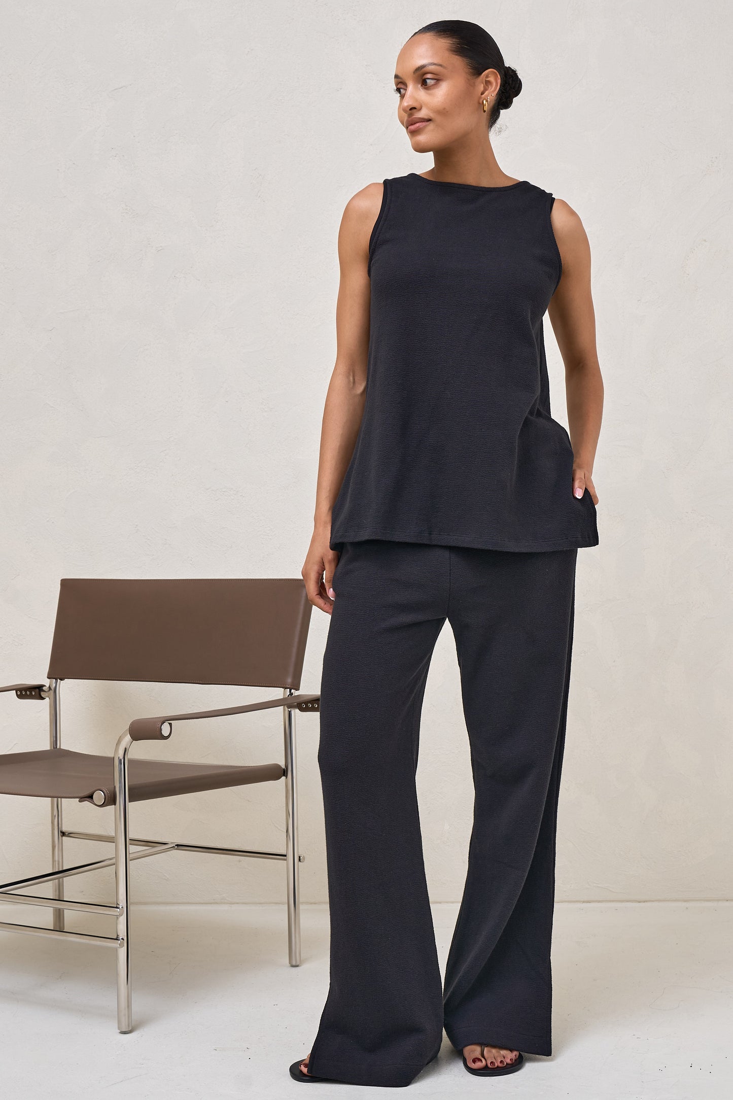 Kindred Split Pants - Black