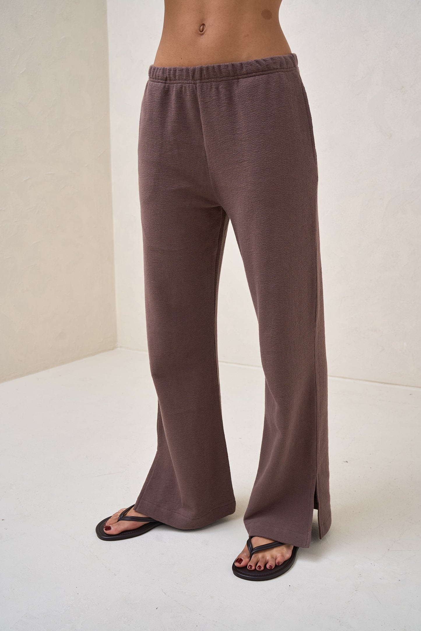 Kindred Split Pants  - Ash Brown