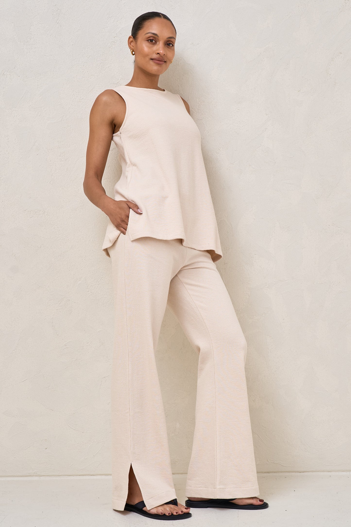 Kindred Split Pants - Almond*