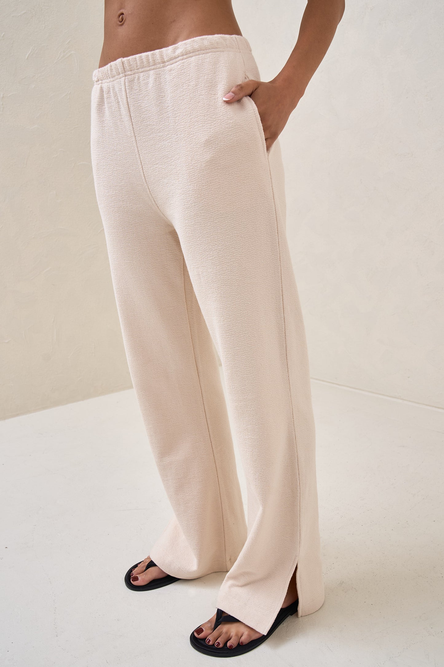 Kindred Split Pants - Almond*