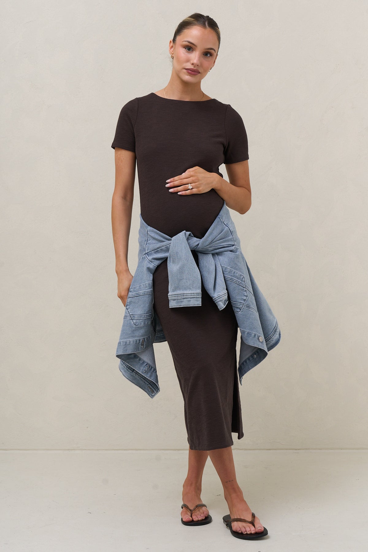 Epitome Short Sleeve Dress - Espresso