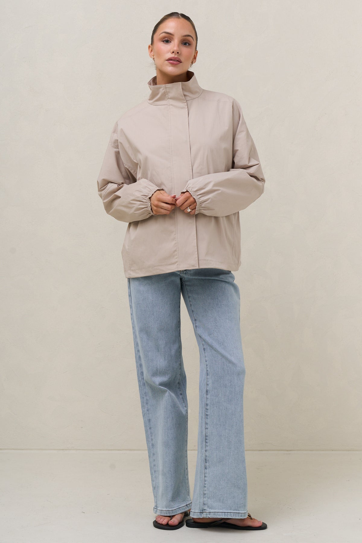 In Transit Nylon Jacket - Bone