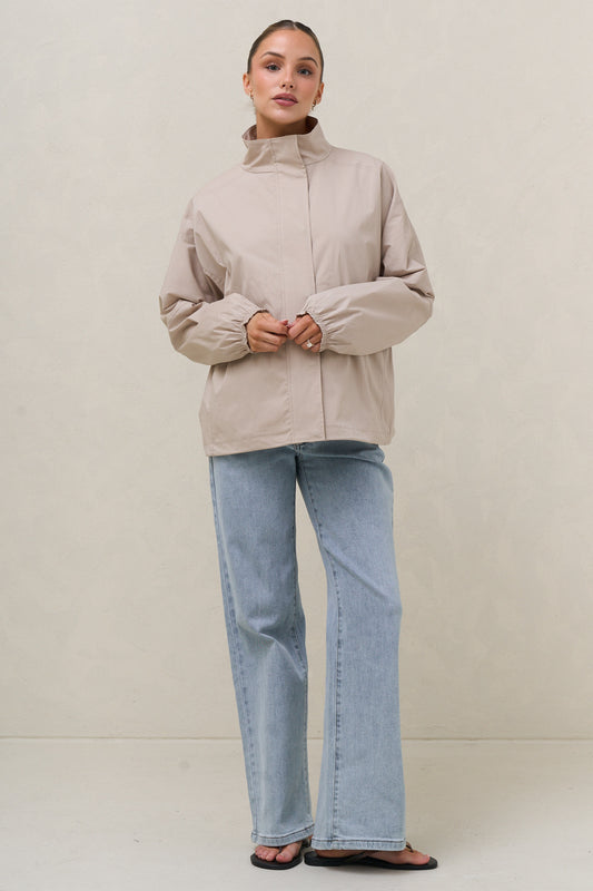 In Transit Nylon Jacket - Bone