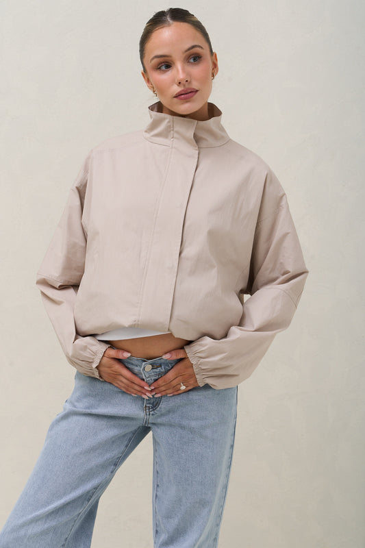 In Transit Nylon Jacket - Bone
