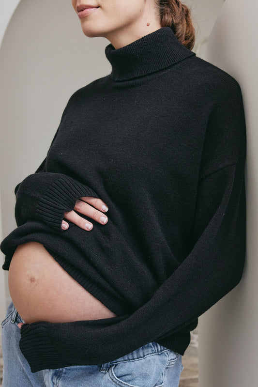 Ritual Roll Neck Jumper-Black