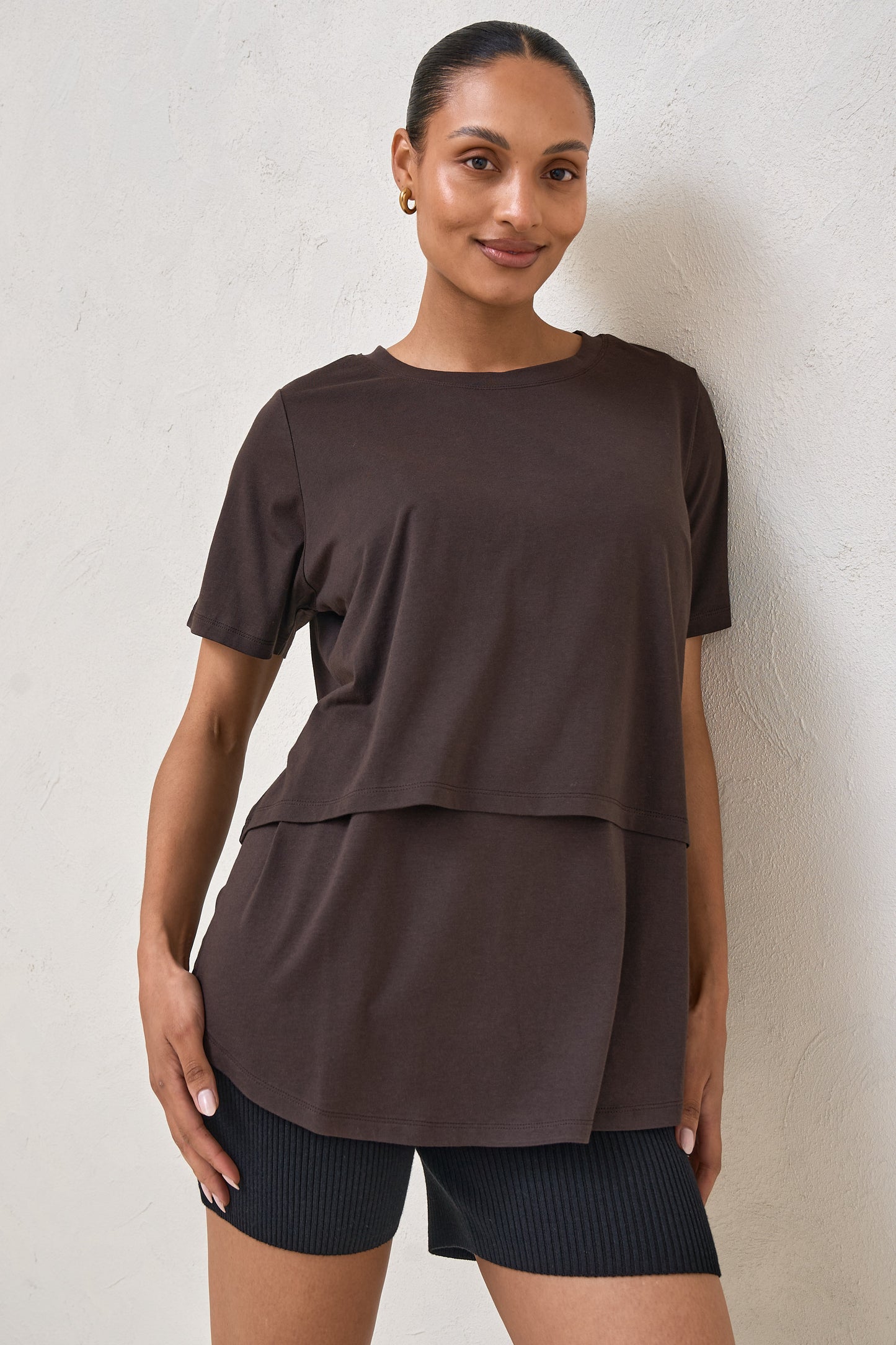 Me And You Nursing Tee - Expresso