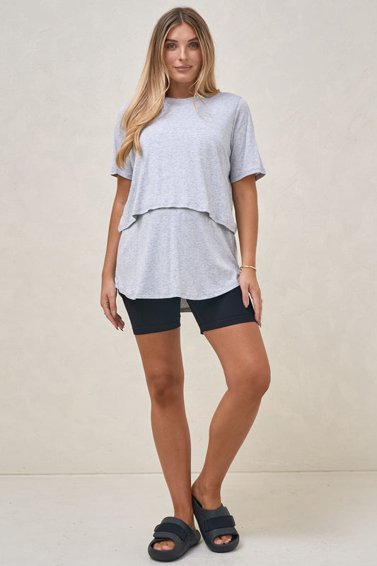 Me And You Nursing Tee - Grey