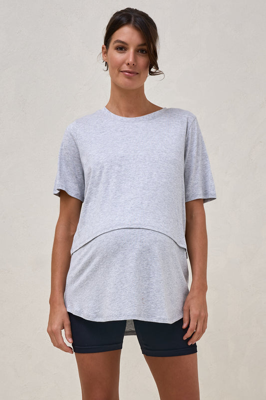 Me And You Nursing Tee - Grey