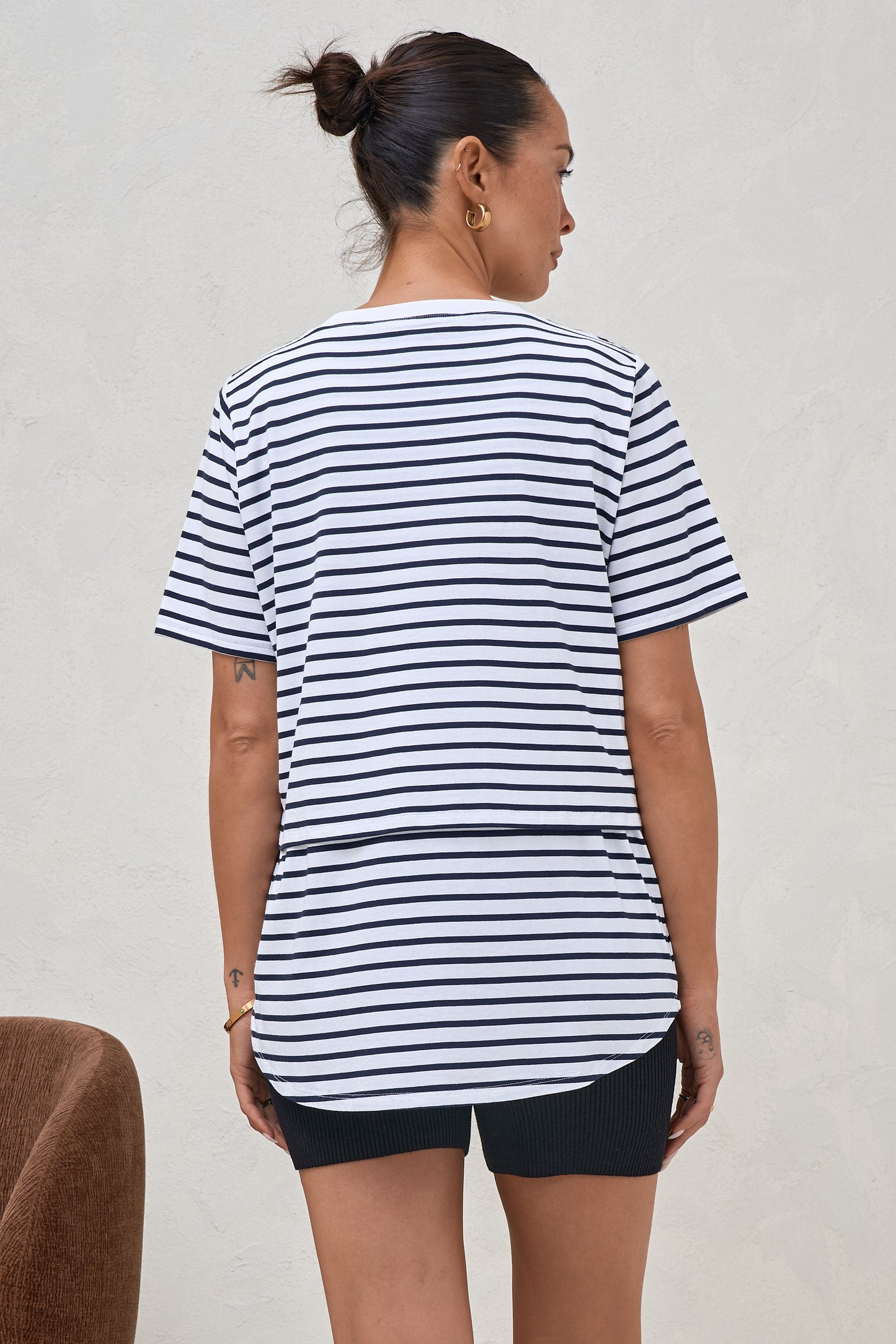 Me And You Nursing Tee - Stripe