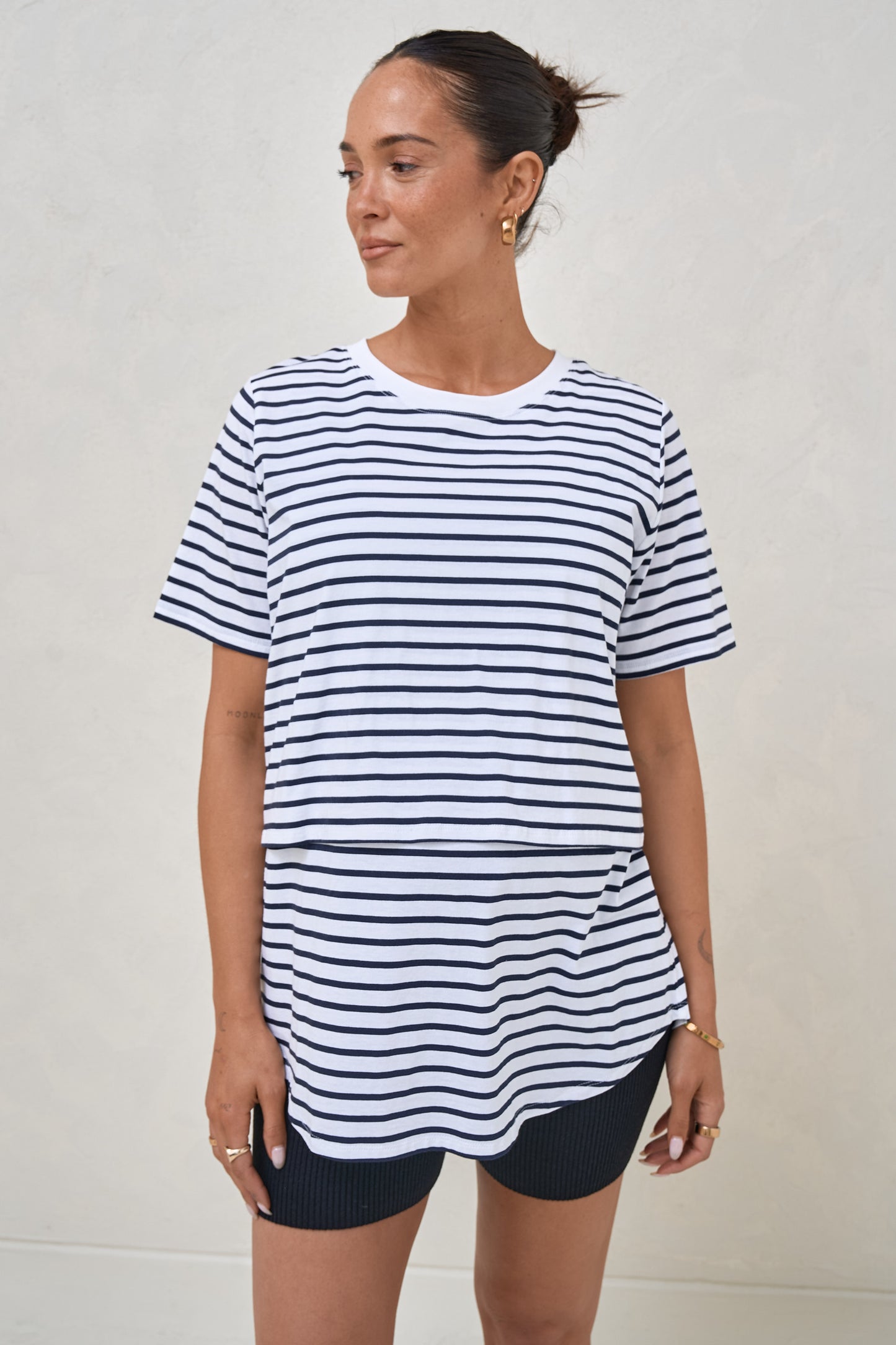 Me And You Nursing Tee - Stripe