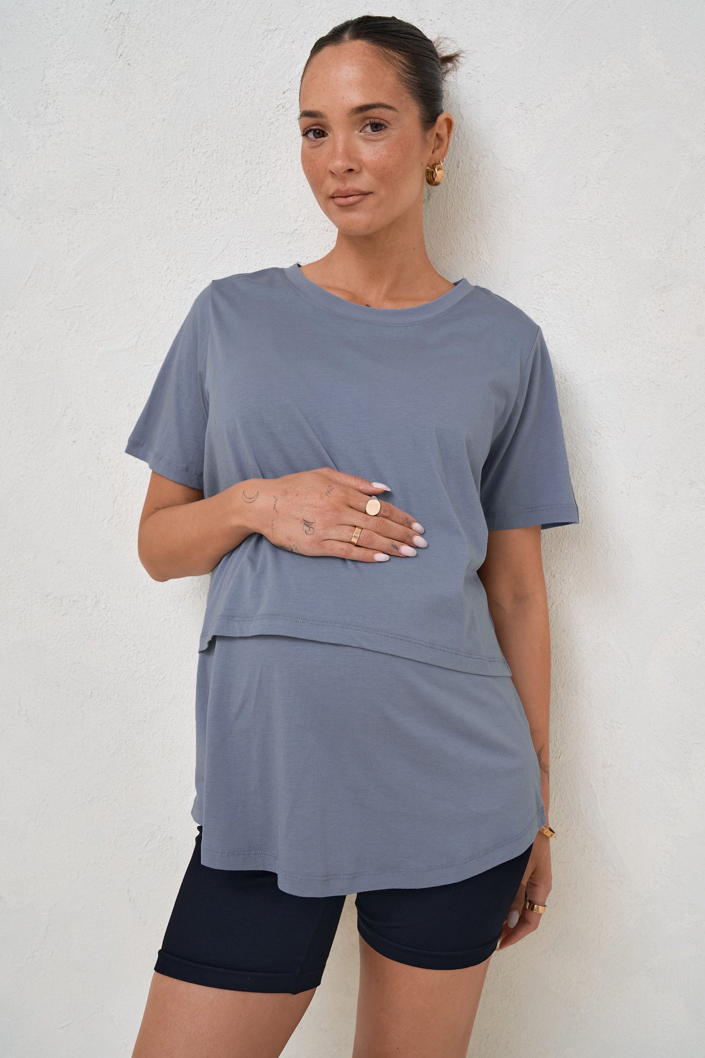 Me And You Nursing Tee - Blue