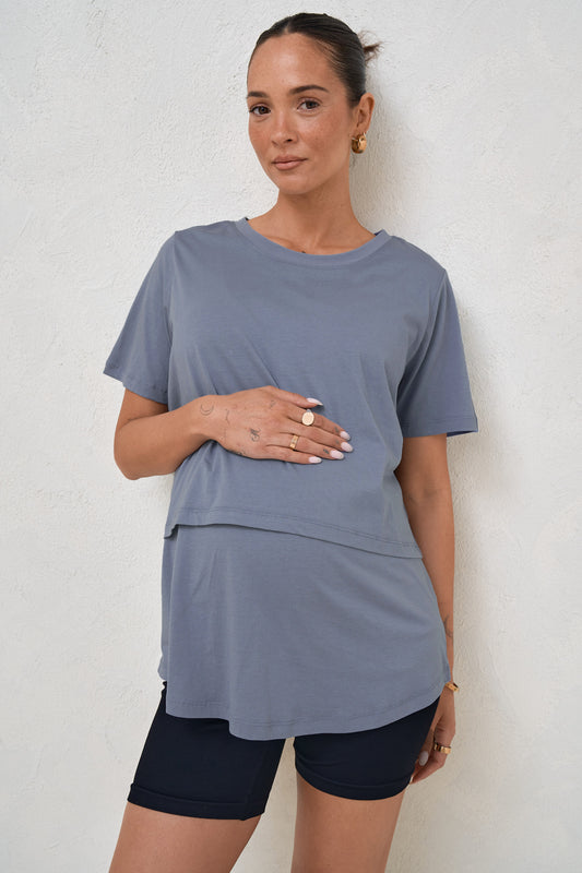 Me And You Nursing Tee - Blue