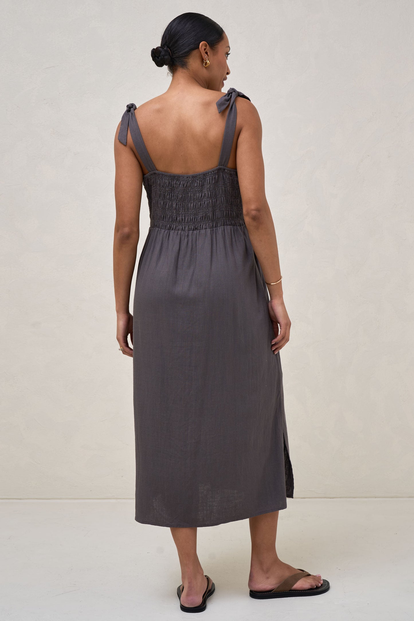 Breeze Along Midi Dress - Slate