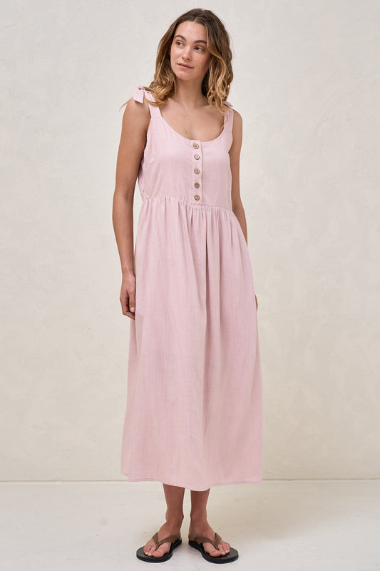 Breeze Along Midi Dress - Blush