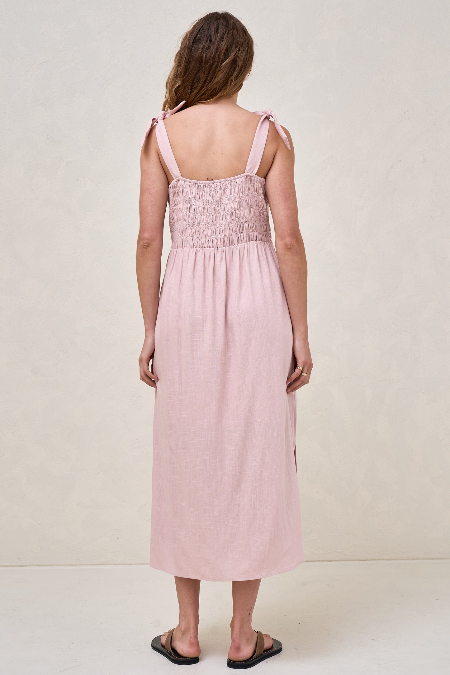 Breeze Along Midi Dress - Blush