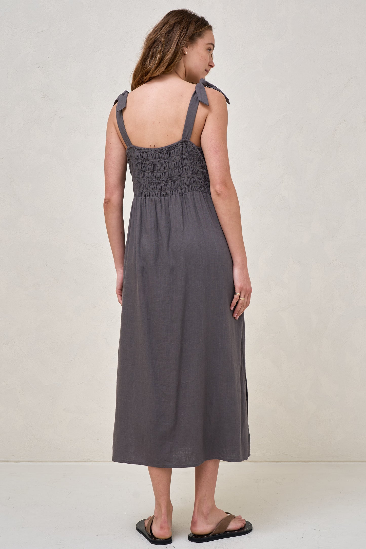 Breeze Along Midi Dress - Slate