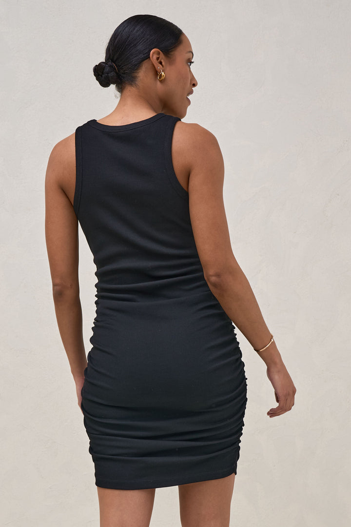 black bump friendly dress Real Love Rouched Dress