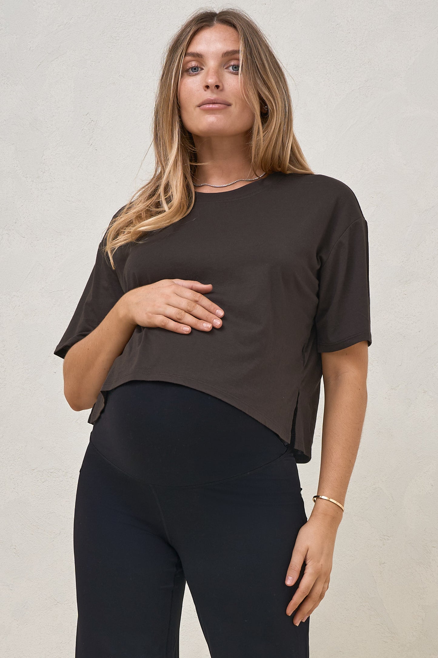 Into It Crop Tee - Espresso