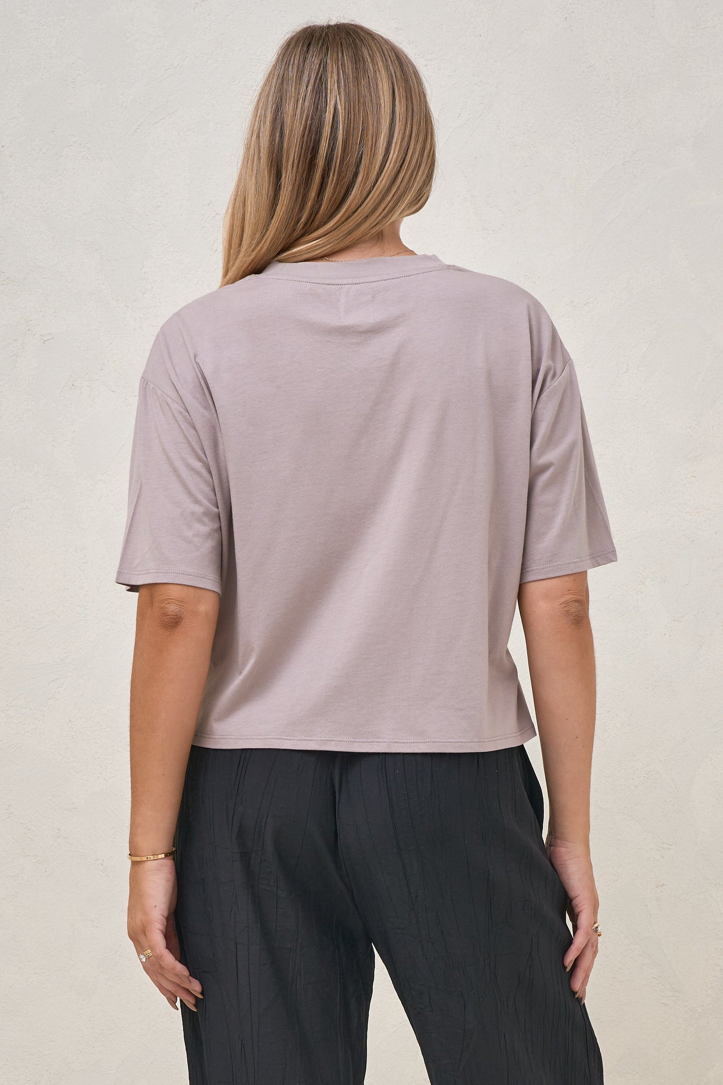 Into It Crop Tee - Taupe