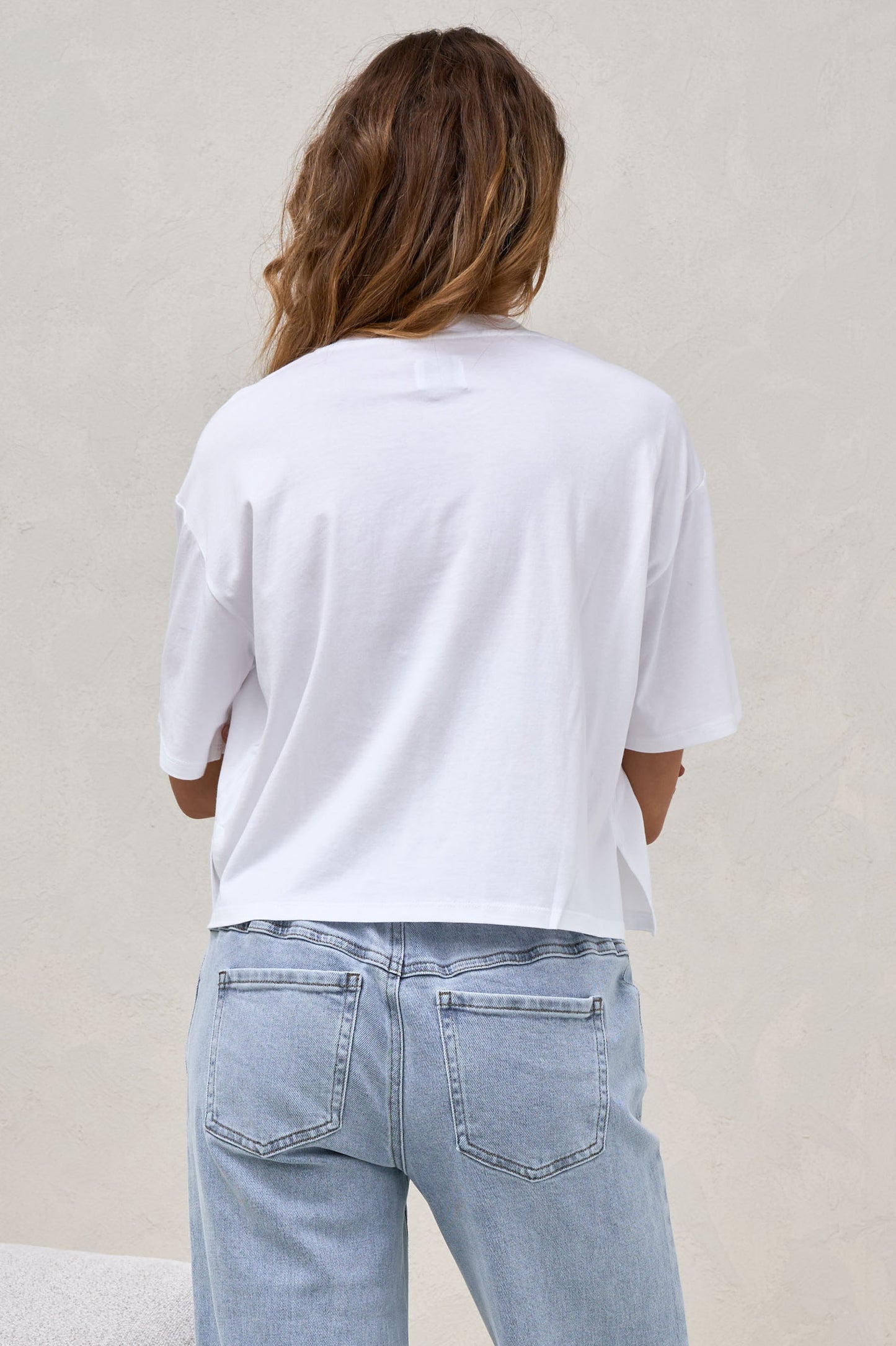 Into It Crop Tee - White