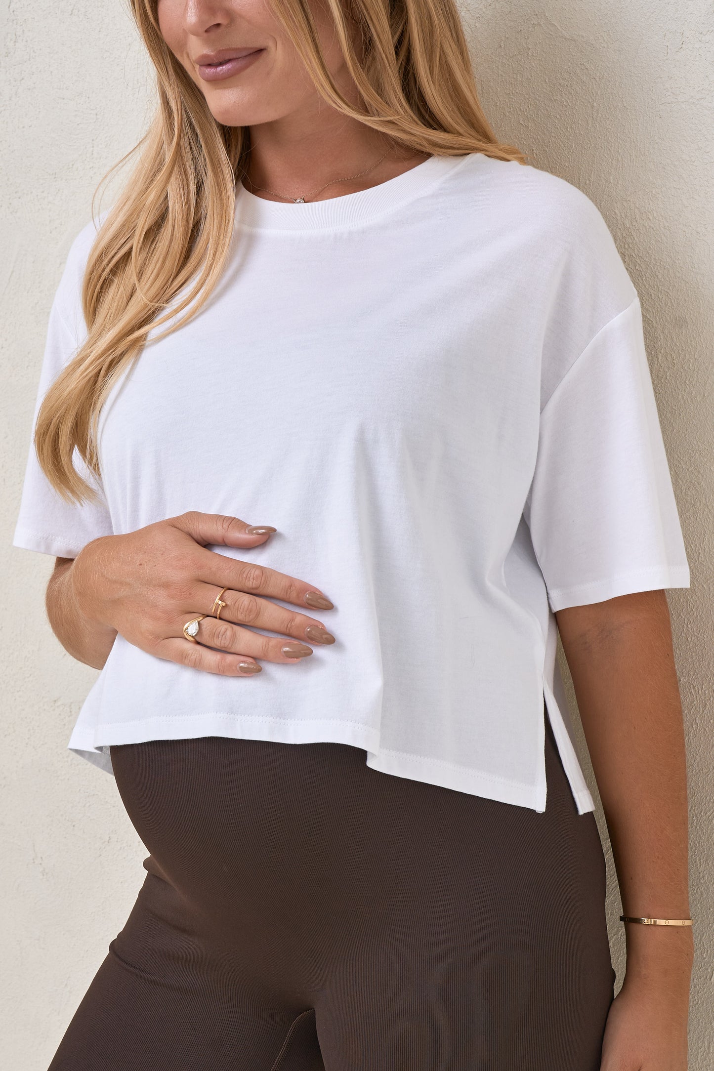 Into It Crop Tee - White