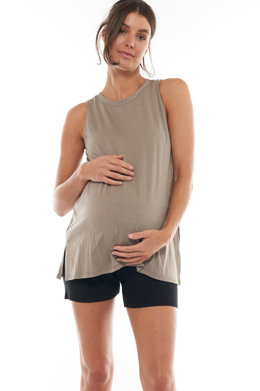 Essential nursing tank top  Maternity singlet / Nursing singlet