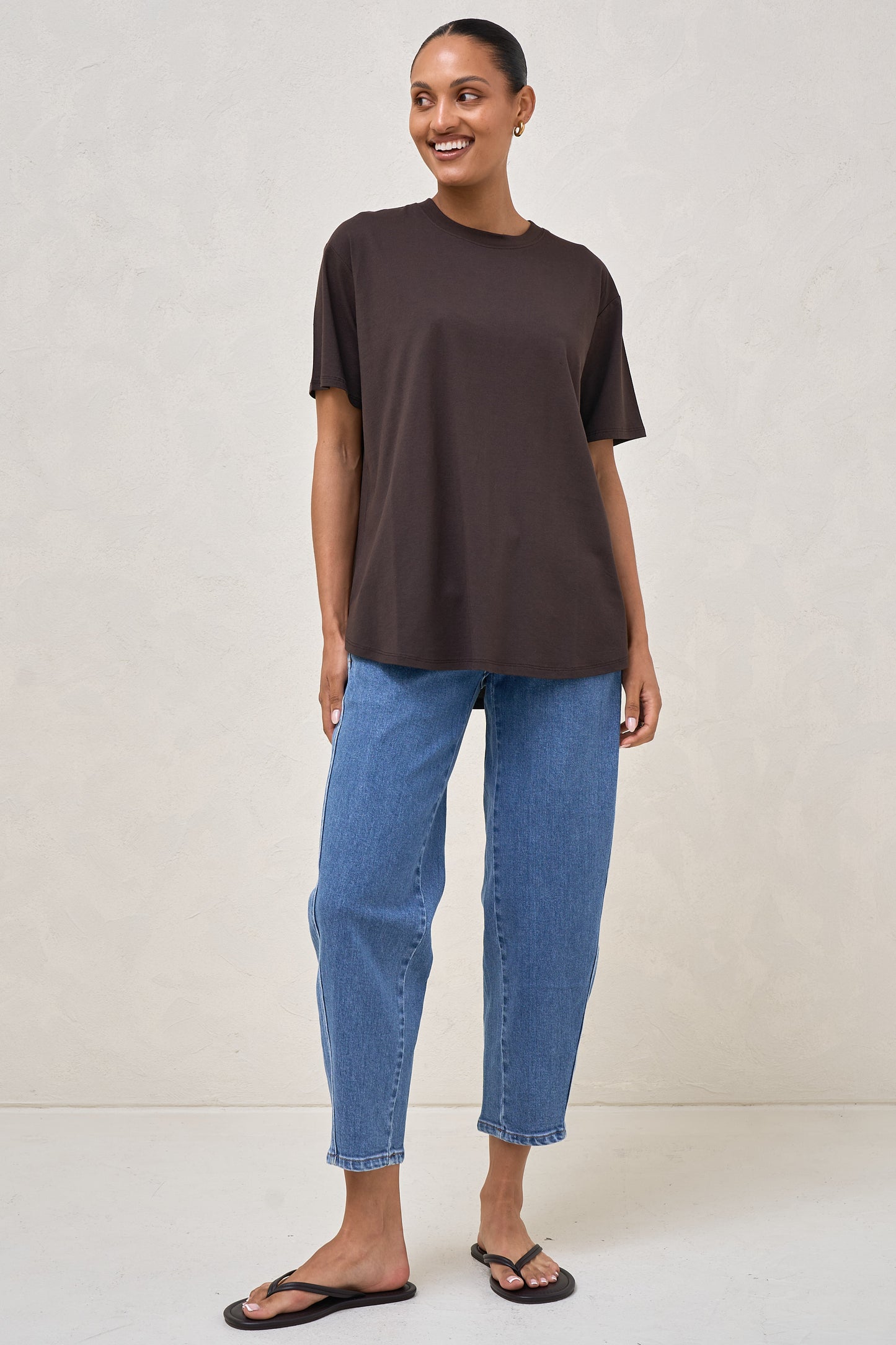 Into It Crew Tee - Espresso