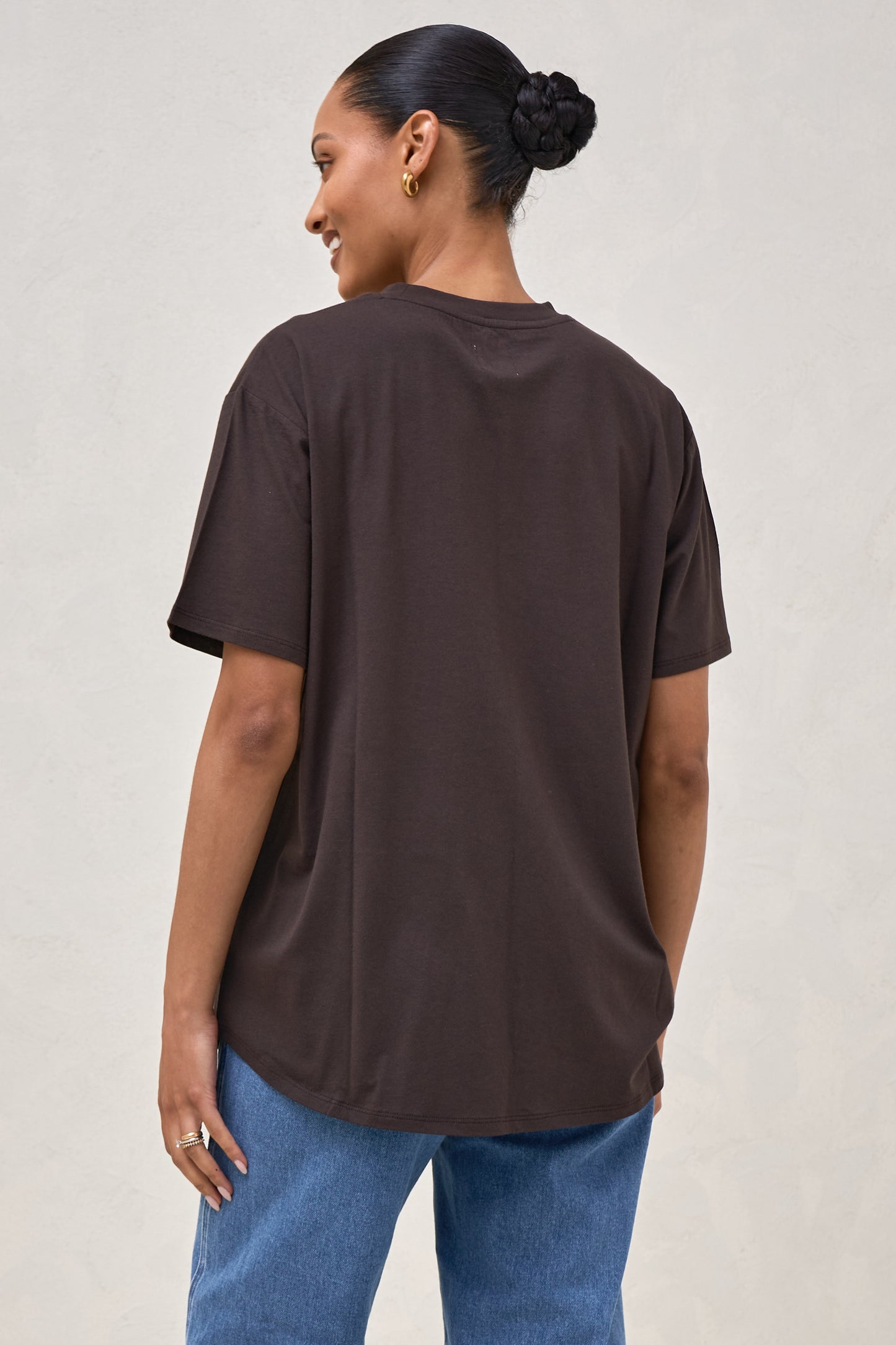 Into It Crew Tee - Espresso