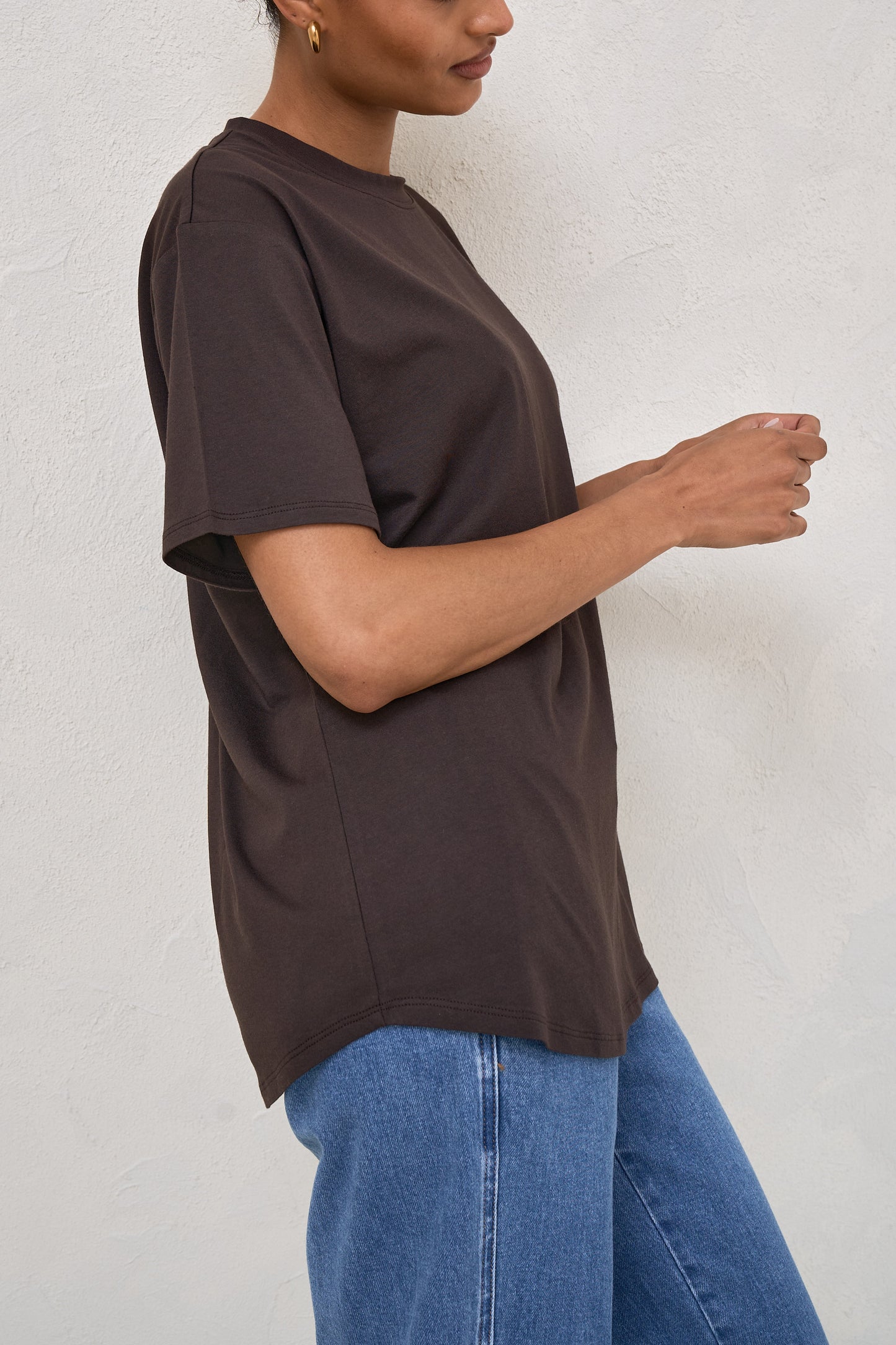 Into It Crew Tee - Espresso