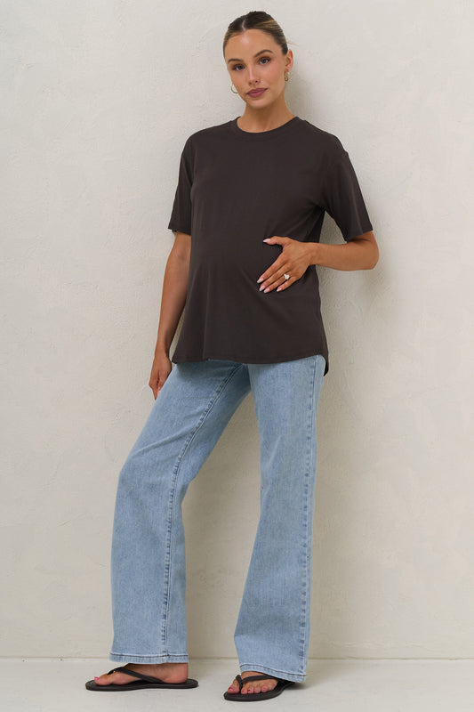 Into It Crew Tee - Espresso