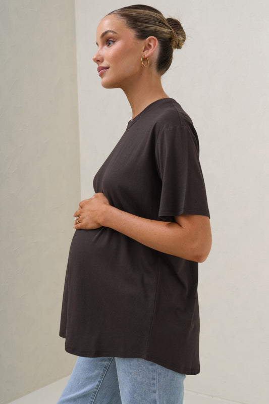 Into It Crew Tee - Espresso