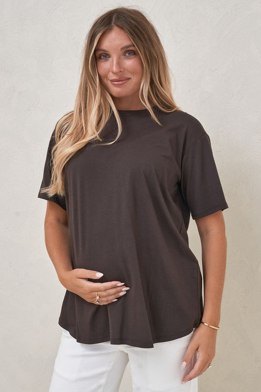 Into It Crew Tee - Espresso