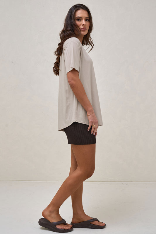 Into It Crew Tee - Stone