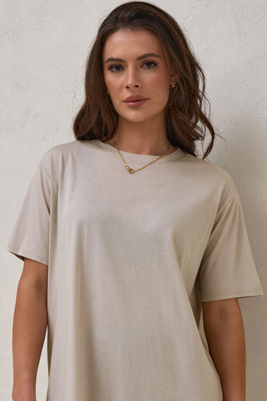 Into It Crew Tee - Stone