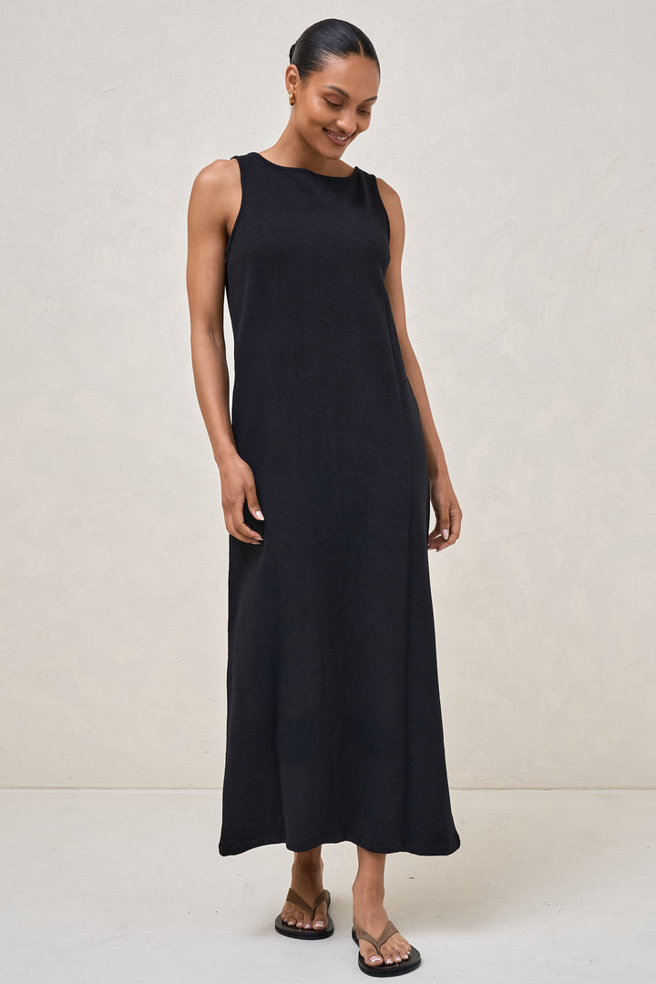 Black Maternity Column Dress  BAE The Label Australia