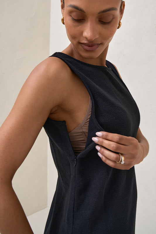 Kindred Column Dress - Black