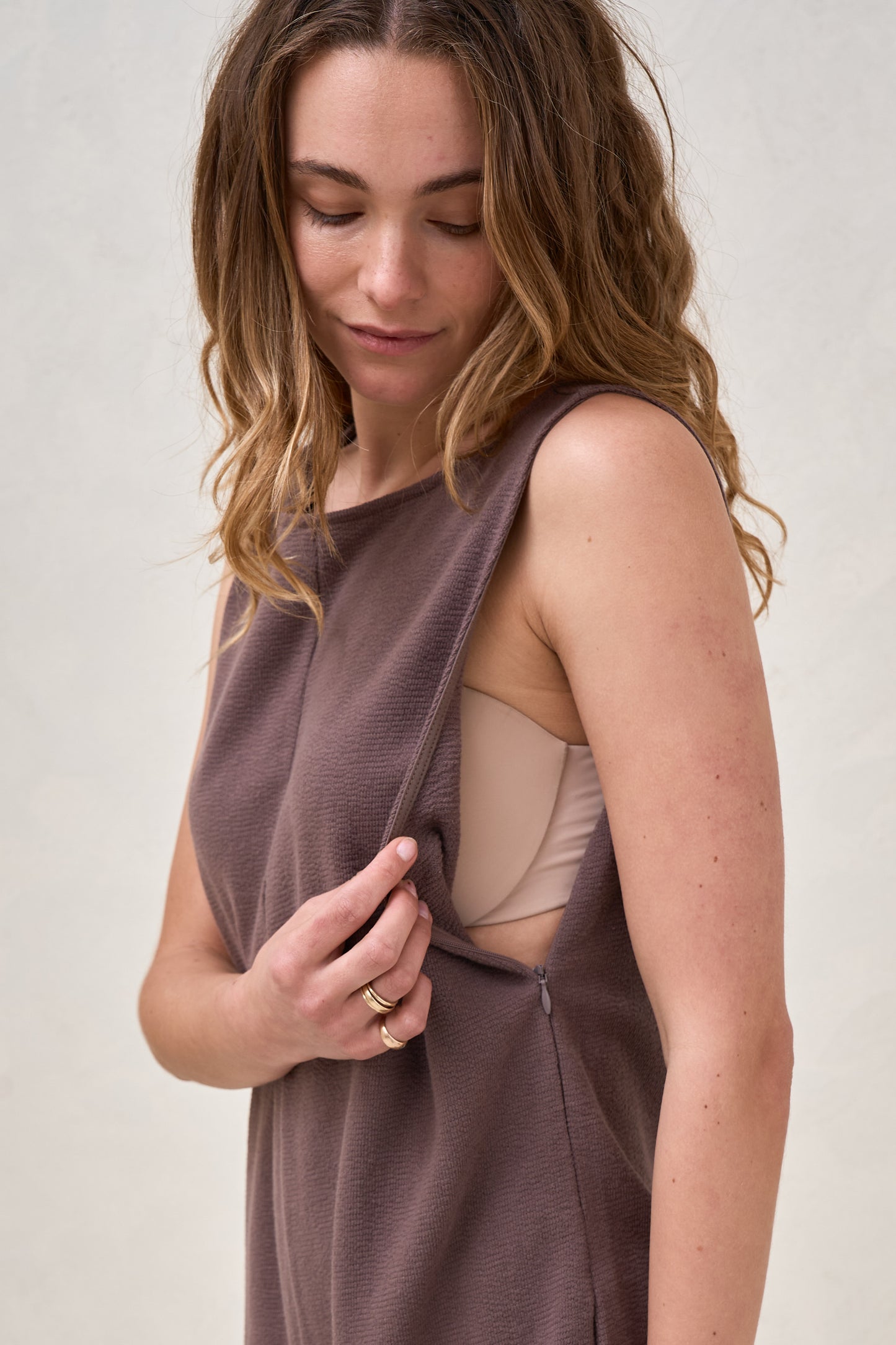 Kindred Nursing Playsuit - Ash Brown