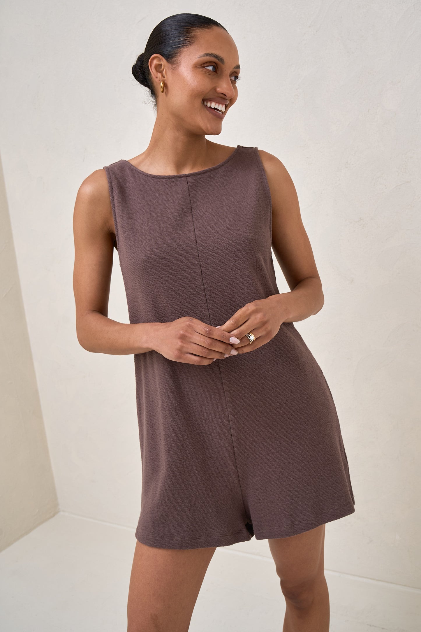 Kindred Nursing Playsuit - Ash Brown