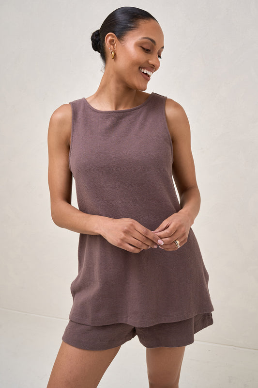 Kindred Nursing Top - Ash Brown