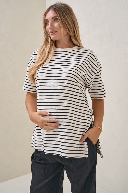Whats Next Nursing Tee - Stripe