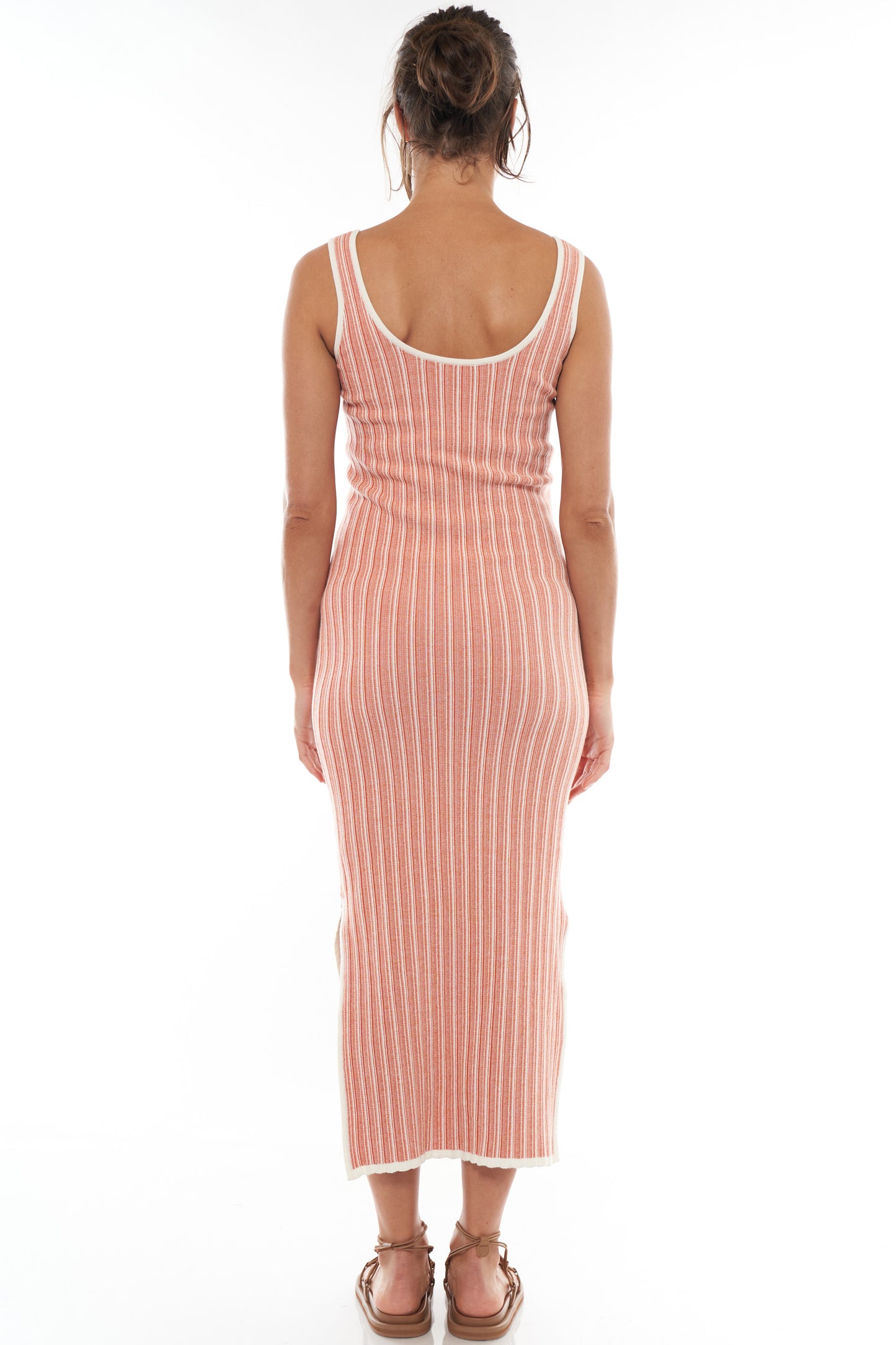 Stripe Knit Maternity Dress -3
