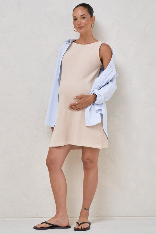 Kindred Mini Dress - Almond