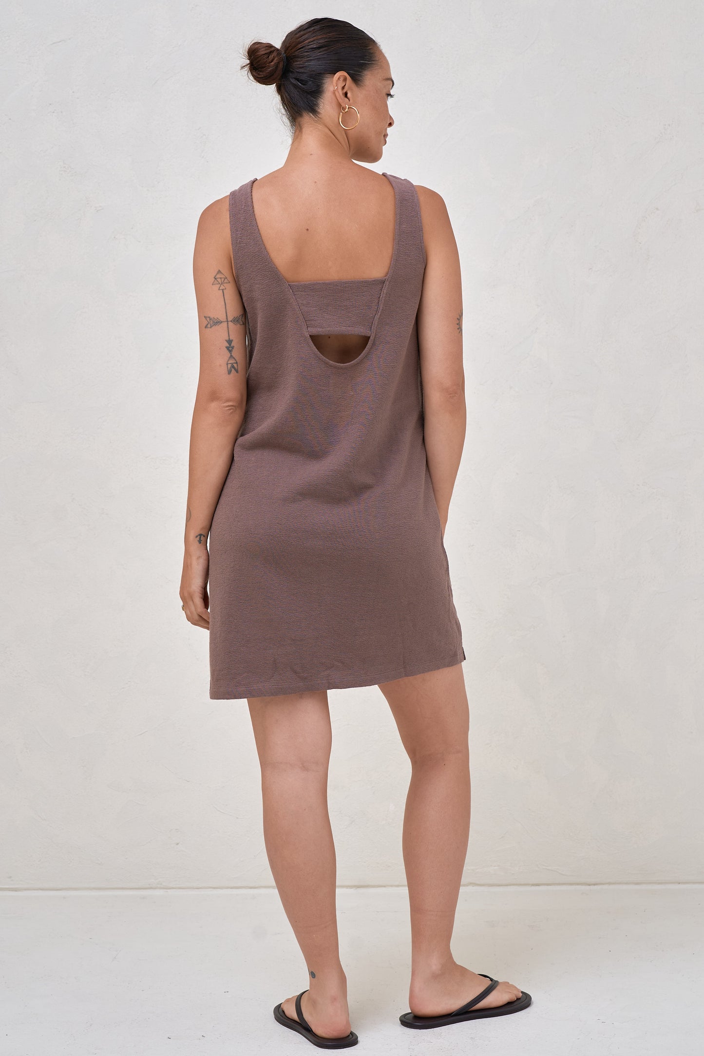 Kindred Mini Dress - Ash Brown