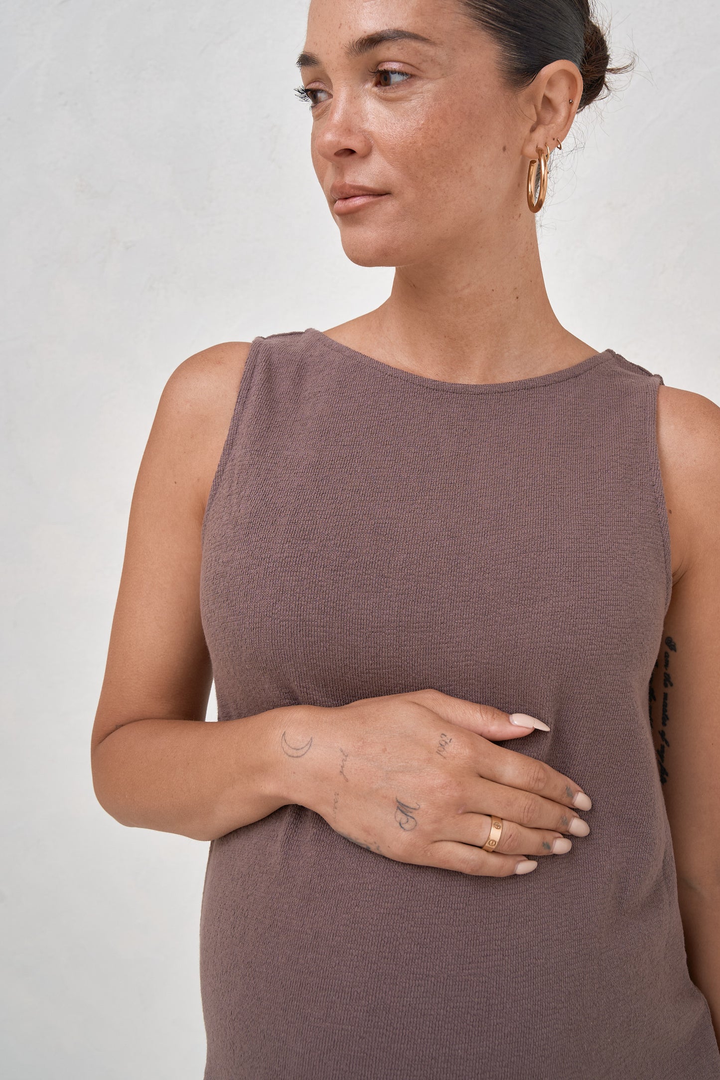 Kindred Mini Dress - Ash Brown