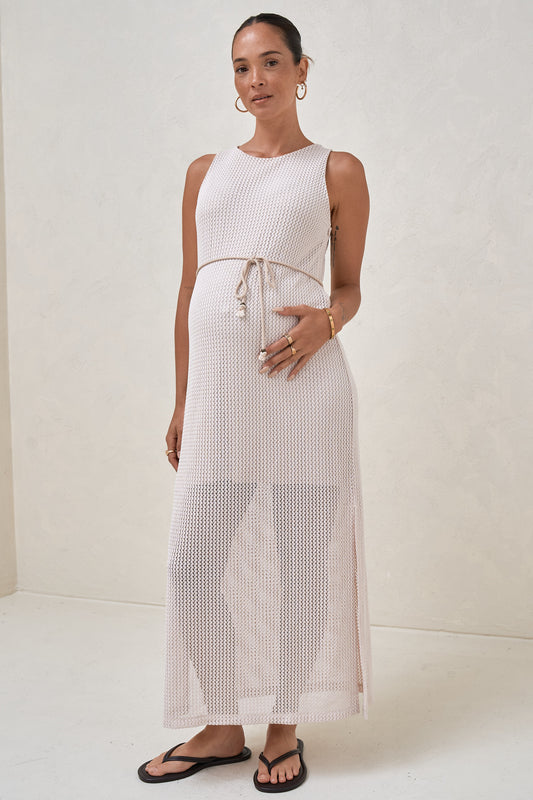 Calibration Nursing Column Dress - Hazelnut