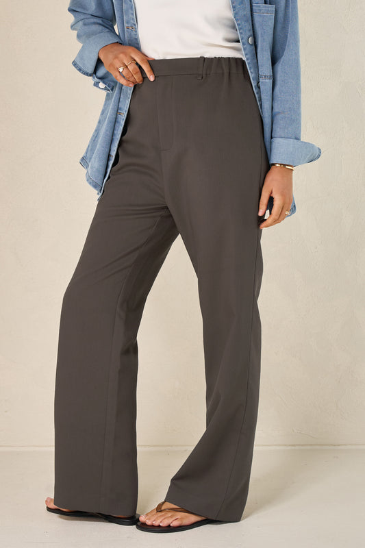 For Tomorrow Tailored Pant - Chocolate